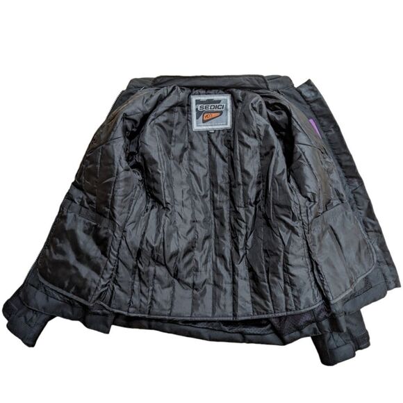 Sedici Federico Armored Performance Motorcycle Jacket Purple/Black/White Sz S/M - Picture 7 of 11